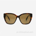 Óculos de sol feminino Cat Eye Full Rim Acetate